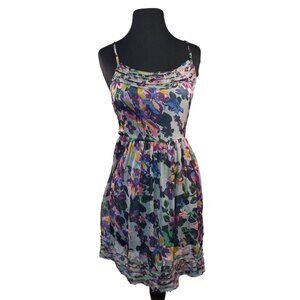 Willow & Clay Floral Size S Spaghetti Strap Dress Polyester & Rayon Blend